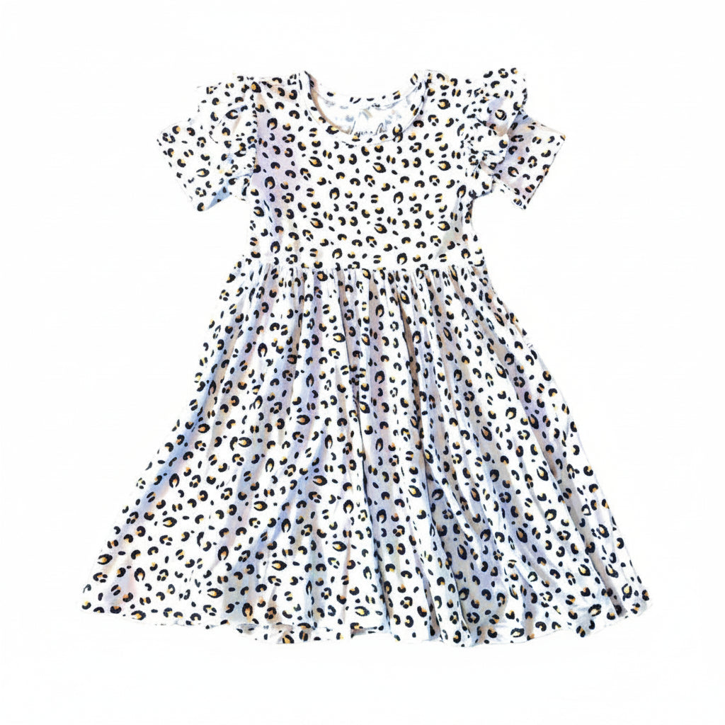 Laree & Co Leopard Twirl Dress