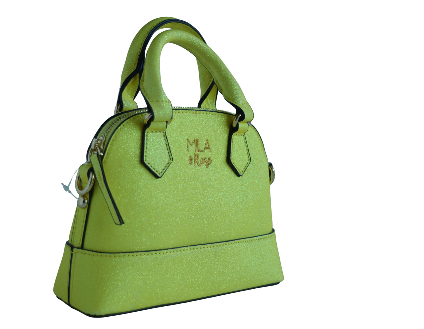 Mila & Rose Crossbody Purse - Yellow Glitter