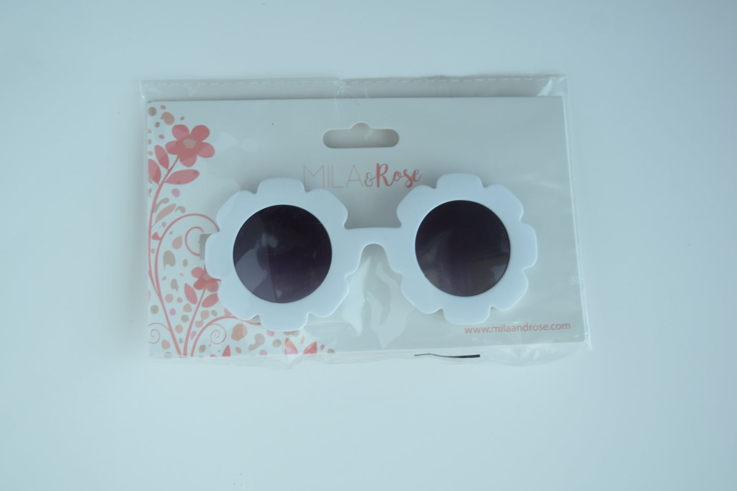 Mila & Rose Flower Sunglasses - White