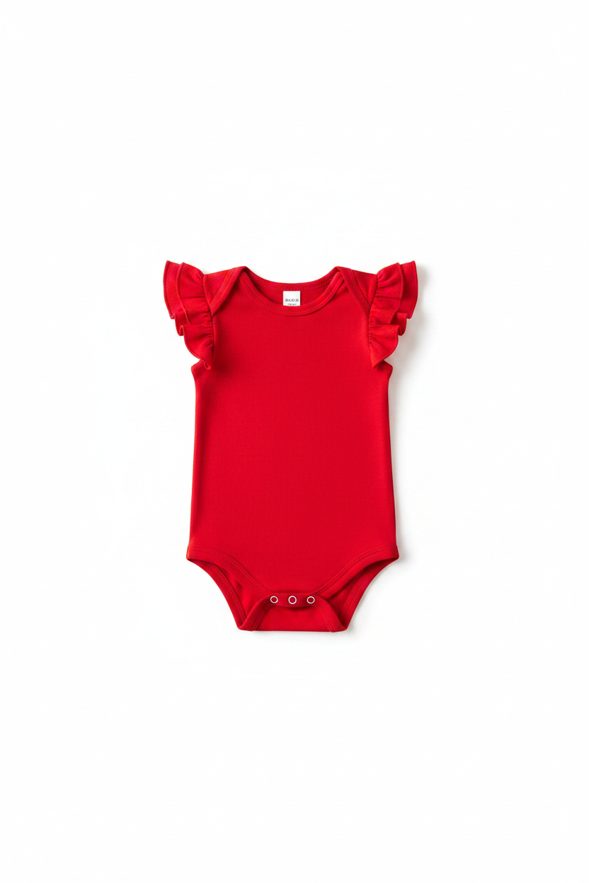 Mila & Rose Red Twirl Bodysuit