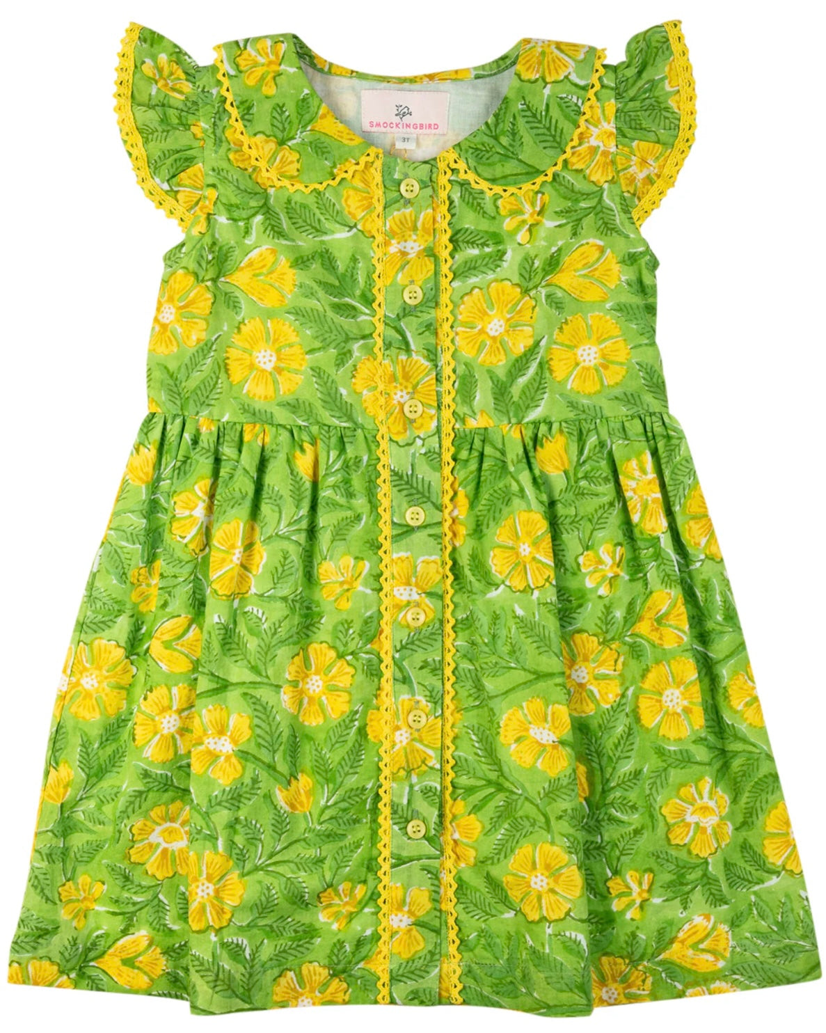 Smocking Bird Buttercup Dress