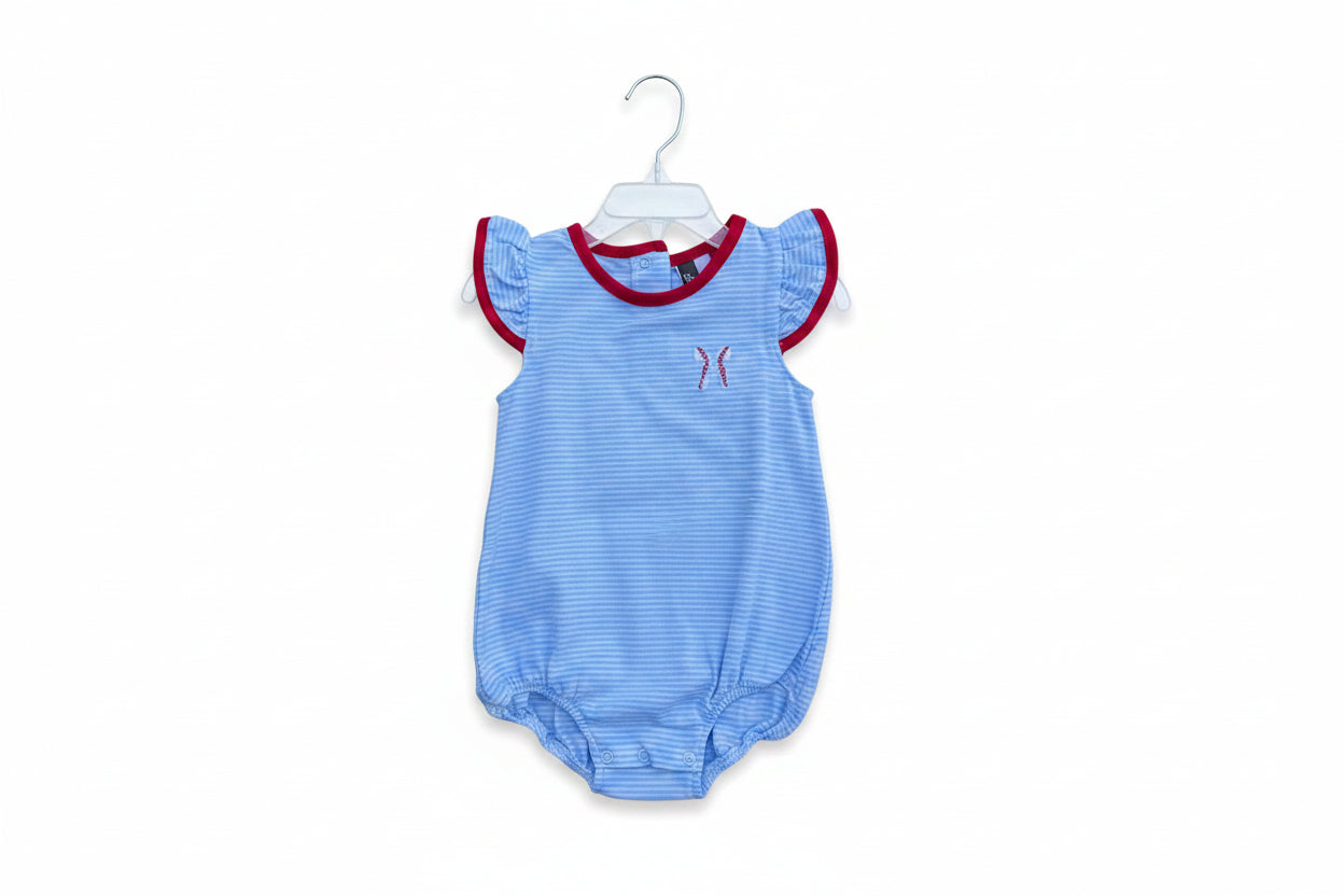 Banana Split Ruffle Baseball Bubble