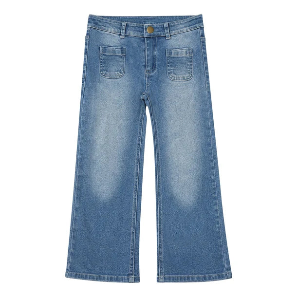Vignette Vintage Wash Wide-Leg Jeans