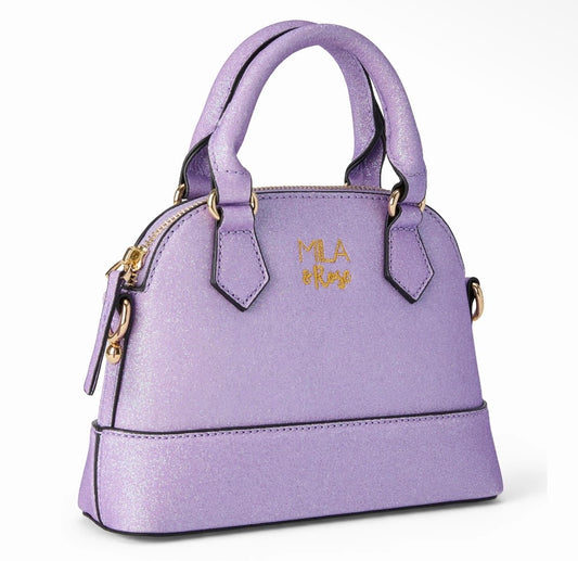 Mila & Rose Crossbody Purse - Lavender Glitter