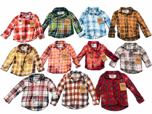 Disohrted Vintage bleached flannels