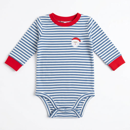 Banana Split Striped Santa Bodysuit