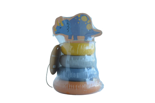 Mudpie Wooden Dinosaur Stacking Toy - Triceratop