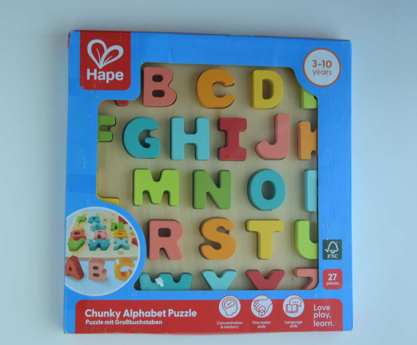 Hape Chunky Wooden Alphabet Puzzle