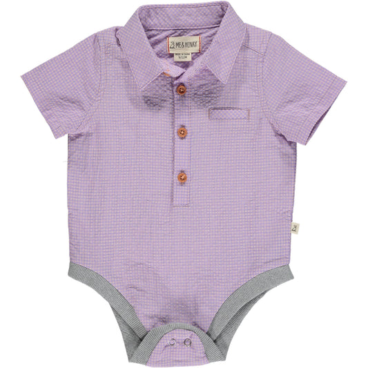 Me & Henry Helford Lilac Onesie