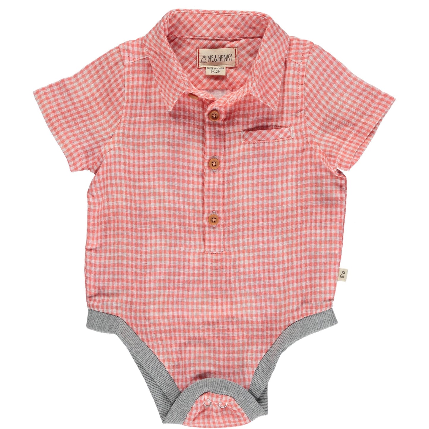 Me & Henry Helford Apricot Onesie