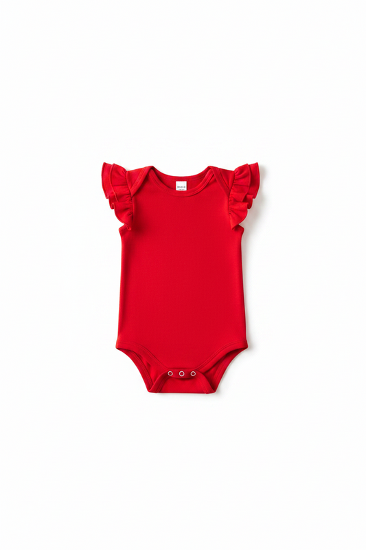 Mila & Rose Red Twirl Bodysuit