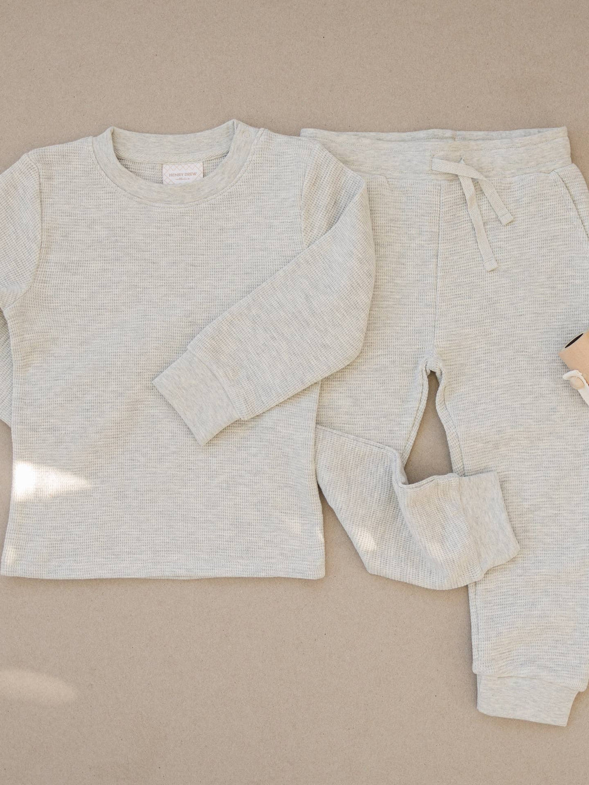 Henry Drew Ash Waffle Knit Lounge Set