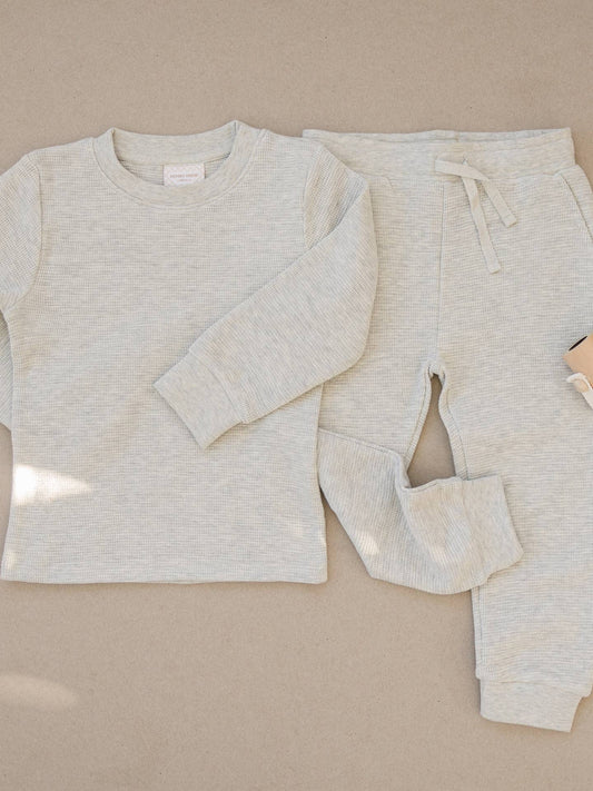 Henry Drew Ash Waffle Knit Lounge Set