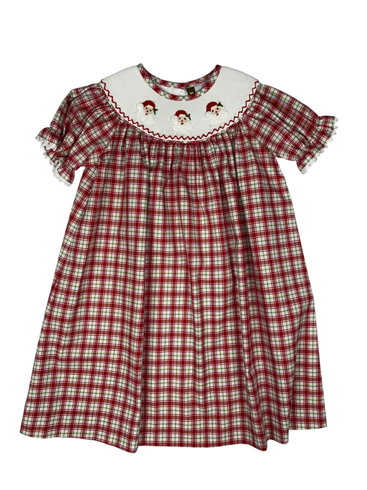 Banana Split Christmas Santa Collar Dress