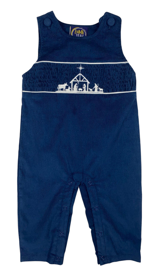 Emma Jean Nativity Smocked Romper