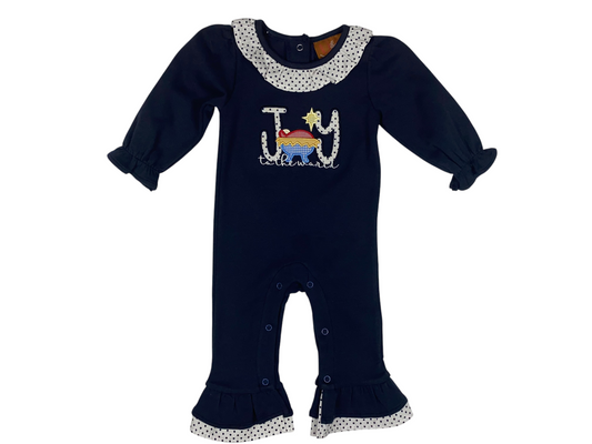 Millie Jay Joy Nativity Ruffle Romper