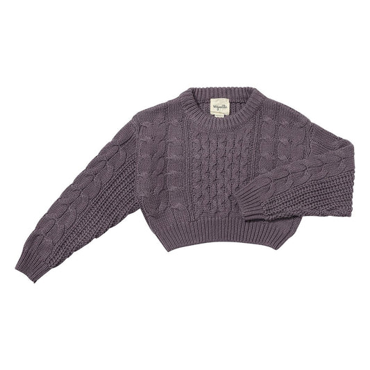 Vignette Lavender Cable Knit Sweater